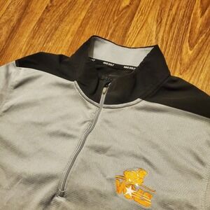 Nike Golf Tennessee Vols Pullover Men Large Gray 1/2 Zip Dri Fit Colorblock